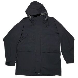 US Navy Jacket Mens Small Black Goretex Military Rain Parka Cold Weather m&m